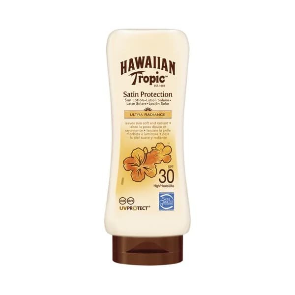 HAWAIIAN TROPIC Leche solar con acción protectora, acabado satinado y FPS 30 (medio) HAWAIIAN TROPIC 200 ml. - 0.2 l - Imagen del producto en Findit