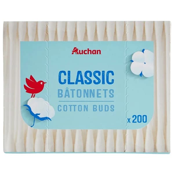 PRODUCTO ALCAMPO Bastoncillos para bebe con punta de algodón 100% y palo de papel PRODUCTO ALCAMPO 200 uds. - 1 ud - Imagen del producto en Findit