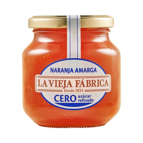 LA VIEJA FÁBRICA Mermelada de naranja amarga cero azúcares refinados 280 g. - 0.28 kg - Imagen del producto en Findit