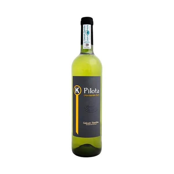 K PILOTA Vino blanco Txakoli con D.O. Getario Txakolina botella de 75 cl. - 1 ud - Imagen del producto en Findit