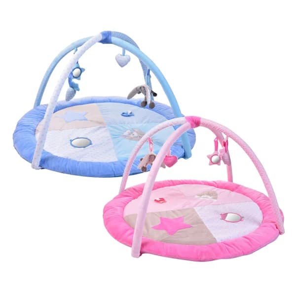 Manta preesocolar gimansio de actividades con texturas, color rosa o azul, Leo ONE TWO FUN ALCAMPO. - 1 ud - Imagen del producto en Findit