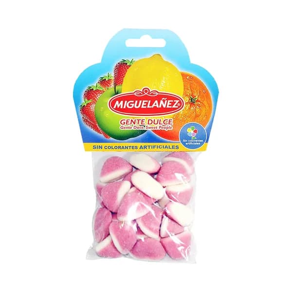 MIGUELAÑEZ Gominolas blandas besos sabor a fresa MIGUELAÑEZ bolsa 150 g. - 0.15 kg - Imagen del producto en Findit