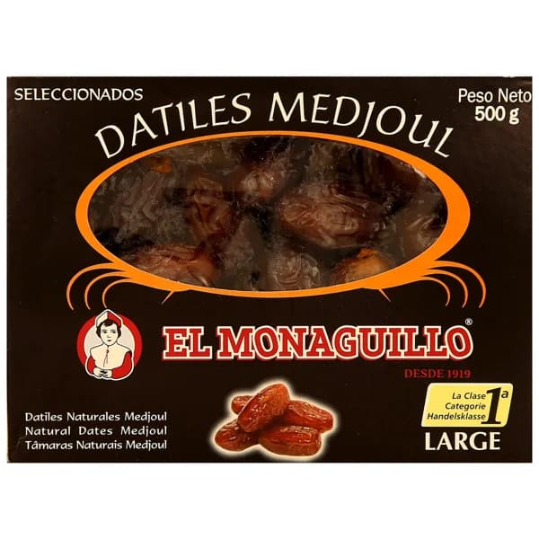 EL MONAGUILLO Dátiles Medjoul large EL MONAGUILLO 500 g. - 0.5 kg - Imagen del producto en Findit