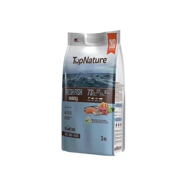 TOPNATURE Alimento seco para perros, pescado fresco (salmón. atún, arenque y bacalao) TOPNATURE 3 kg. - 3 kg - Imagen del producto en Findit