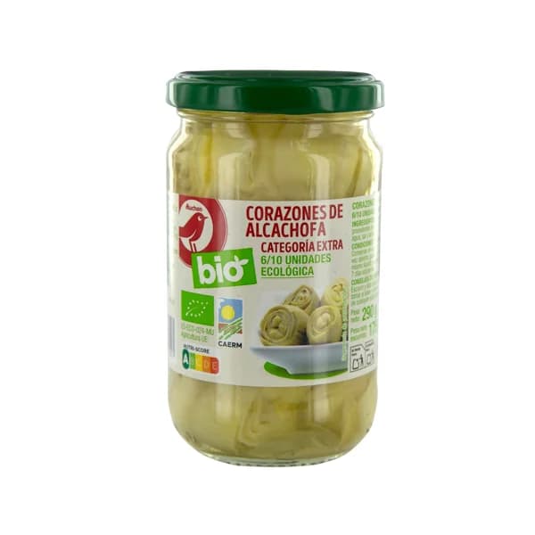 ALCAMPO ECOLÓGICO Corazones de alcachofa ecológicas 6/10 uds. 175 g. - 0.18 kg - Imagen del producto en Findit