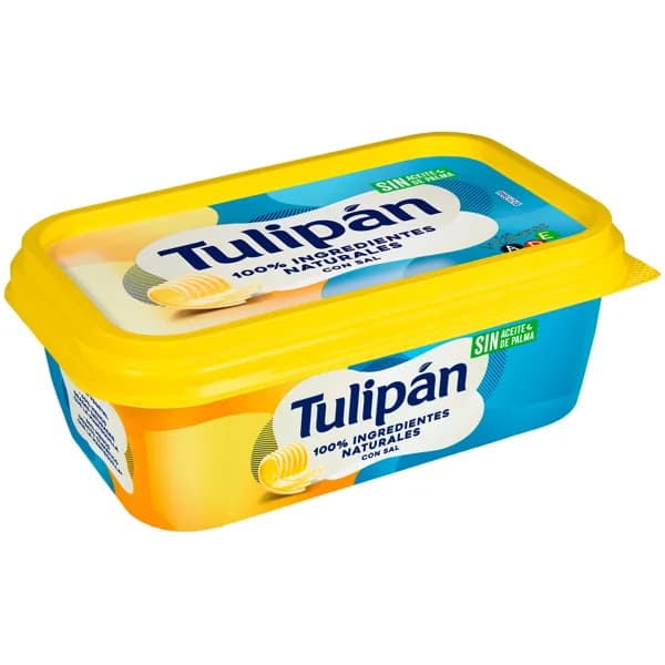 TULIPÁN Materia grasa para untar vegetal 59% con sal 225 g. - 0.23 kg - Imagen del producto en Findit