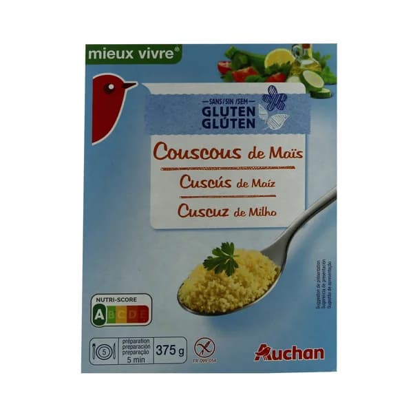 PRODUCTO ALCAMPO Cuscús de maíz sin gluten 375 g. - 0.38 kg - Imagen del producto en Findit