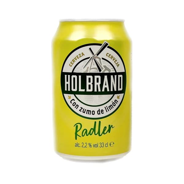 HOLBRAND Cerveza radler con zumo de limón lata 33 cl. - 0.33 l - Imagen del producto en Findit