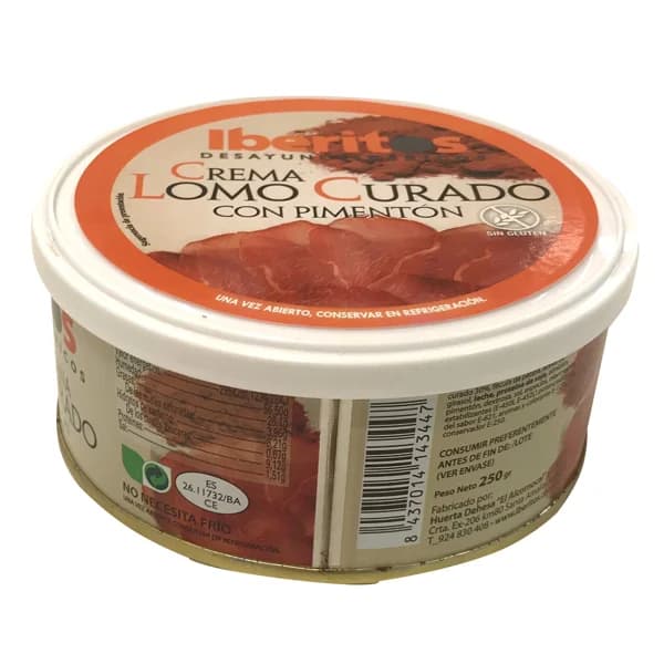 IBERITOS Crema de lomo curado con pimentón IBERITOS 250 g. - 0.25 kg - Imagen del producto en Findit