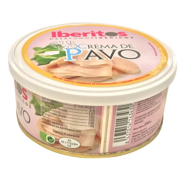 IBERITOS Crema de pavo IBERITOS 250 g - 0.25 kg - Imagen del producto en Findit