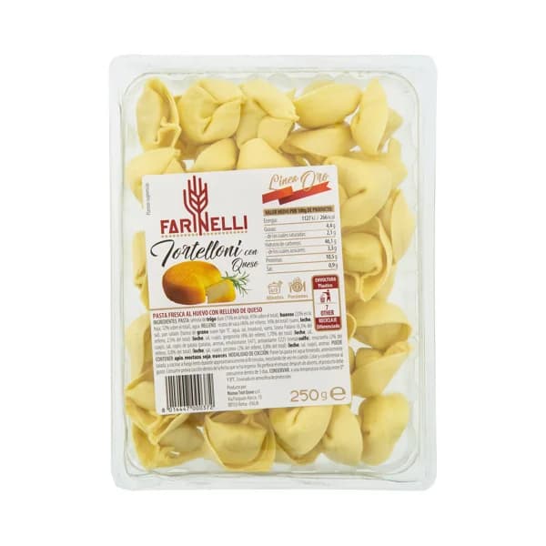 FARINELLI Linea oro Tortelloni de pasta fresca al huevo rellenos con queso 250 g. - 0.25 kg - Imagen del producto en Findit