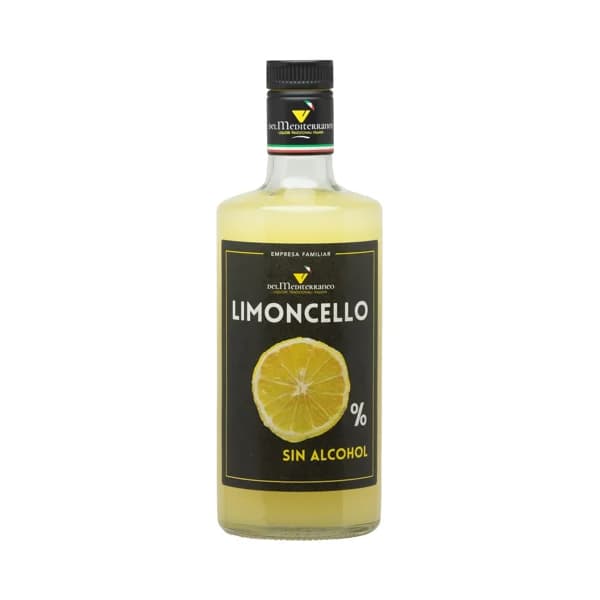 DEL MEDITERRANEO Limoncello (licor de limón) sin alcohol botella 70 cl. - 0.7 l - Imagen del producto en Findit