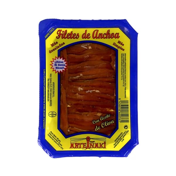 ARTEIÑAKI Filetes de anchoa, ARTEIÑAKI, 55 g. - 0.05 kg - Imagen del producto en Findit