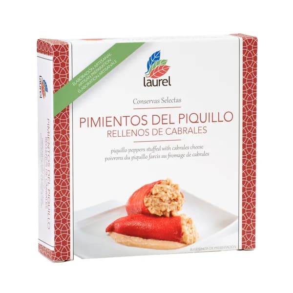 LAUREL Pimientos de piquillo rellenos de cabrales 270 g. - 0.27 kg - Imagen del producto en Findit