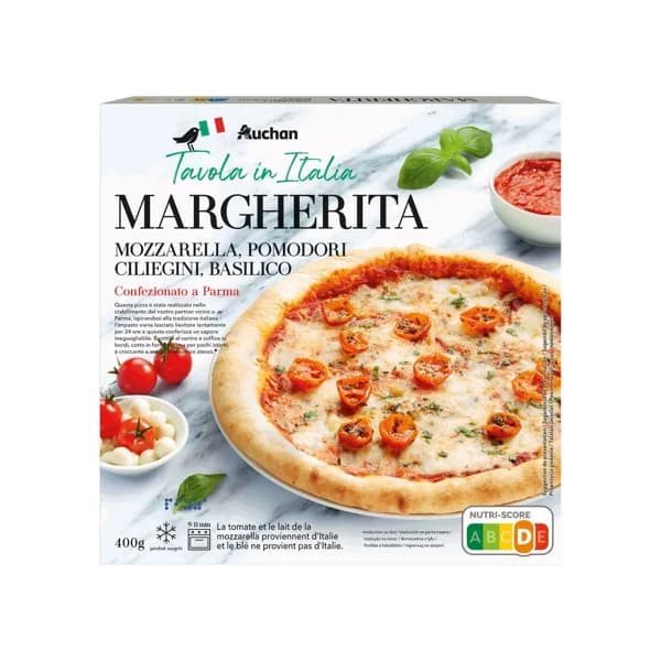 PRODUCTO ALCMPO Tavola Italia Pizza de mozzarella, tomates cherry y albahaca 400 g. - 0.4 kg - Imagen del producto en Findit