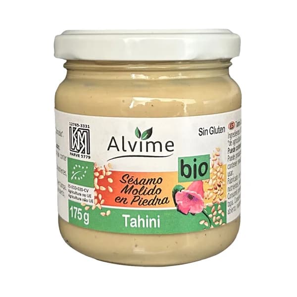 ALVIME Tahini ecológico (crema de semillas de sésamo molido en piedra) 175 g. - 0.18 kg - Imagen del producto en Findit