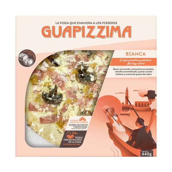 GUAPIZZIMA Pizza bianca 450 g. - 0.45 kg - Imagen del producto en Findit