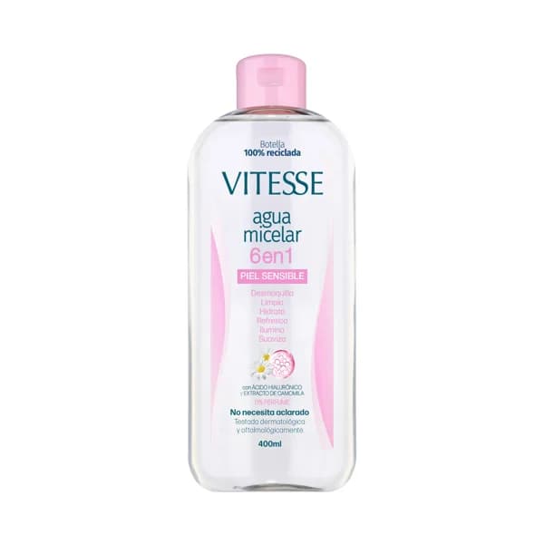 VITESSE Agua micelar 6 en 1 sin aclarado, para pieles sensibles 400 ml. - 0.4 l - Imagen del producto en Findit