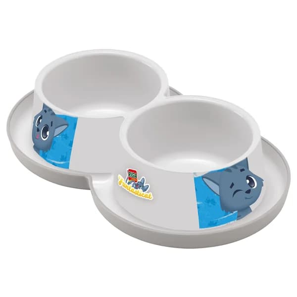 RIGA Comedero doble anti formigas para gatos RIGA 2 uds x 0,35 L. - 1 ud - Imagen del producto en Findit
