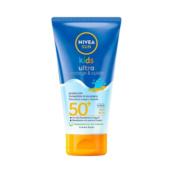 NIVEA Kids ultra protege & cuida Crema solar protectora especial niños con FPS 50+ 150 ml. - 0.15 l - Imagen del producto en Findit