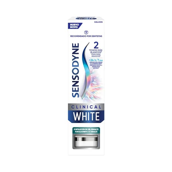 SENSODYNE Clinical white Pasta de dientes blanquedora y fortificante del esmalte 75 ml. - 0.08 l - Imagen del producto en Findit