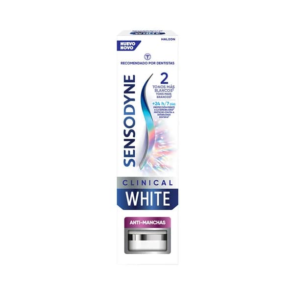 SENSODYNE Clinical white Pasta de diente blanqueante y anti-manchas 75 ml. - 0.08 l - Imagen del producto en Findit