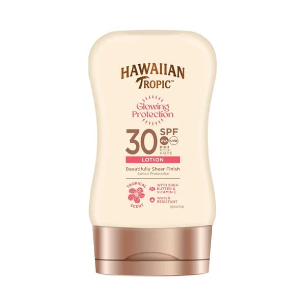 HAWAIIAN TROPICA Glowing protection Loicón solar resistente al agua con FPS 30 (alto) 100 ml. - 0.1 l - Imagen del producto en Findit