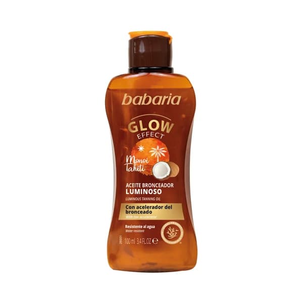 BABARIA Glow effect Aceite bronceador acabado luminoso, con acelerador del bronceado 100 ml. - 0.1 l - Imagen del producto en Findit