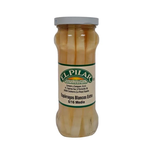 EL PILAR Espárragos 9/16 tarro 125 g. - 0.23 kg - Imagen del producto en Findit