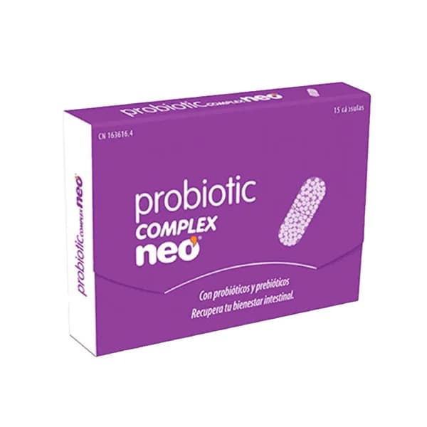 NEO Complex Complemento nutricional con probióticos y prebióticos 15 cápsulas. - 0.08 l - Imagen del producto en Findit