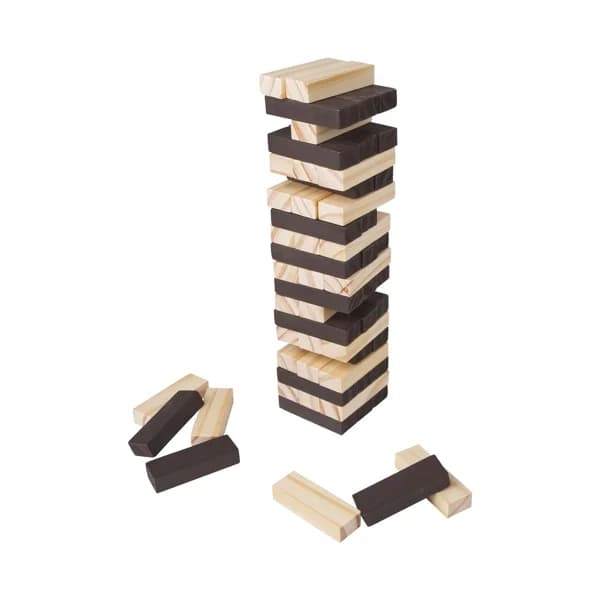 Juego de mesa de habilidad y pulso Torre de madera, desde 2 jugadores, ONE TWO FUN ALCAMPO. - 1 ud - Imagen del producto en Findit