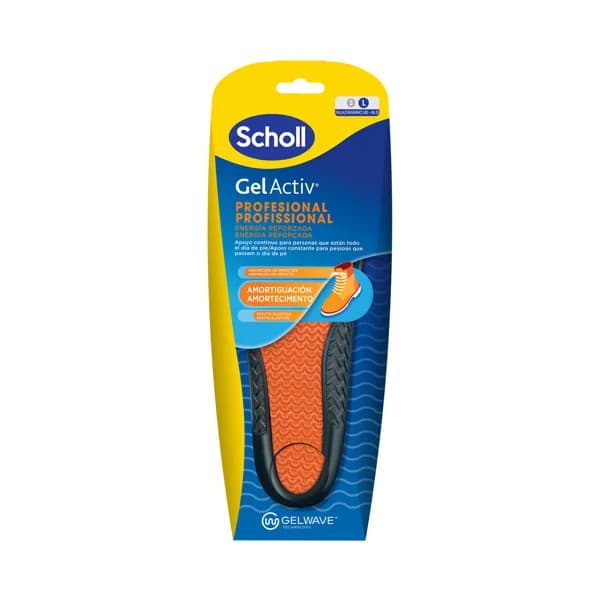 SCHOLL Gel activ profesional Plantillas talla L (40 - 46.5) para calzado de trabajo 2 uds. - 1 ud - Imagen del producto en Findit