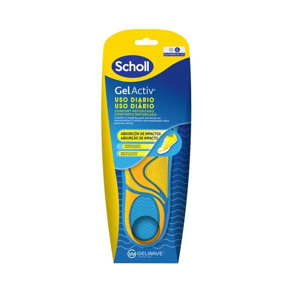 SCHOLL Gel activ Plantillas talla l (40 - 46.5) de uso diario 2 uds. - 1 ud - Imagen del producto en Findit