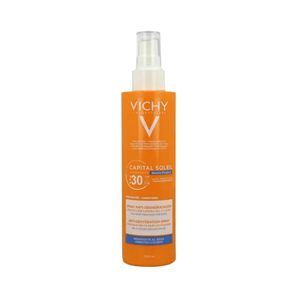 VICHY Spray solar con acción protectora y anti-deshidratación, con FPS 30 (medio) VICHY Capital soleil 200 ml. - 0.2 l - Imagen del producto en Findit