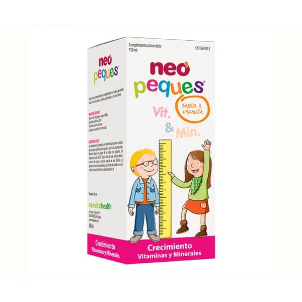 NEO PEQUES Crecimiento Complemento alimenticio a base de vitaminas y minerales, sabor naranja 150 ml. - 0.15 l - Imagen del producto en Findit
