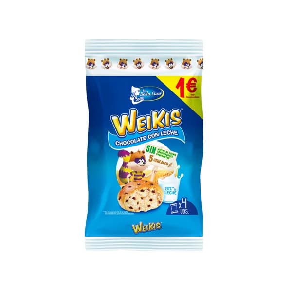 LA BELLA EASO WEIKIS Brioche chocolate con leche 4 uds.160 g. - 0.16 kg - Imagen del producto en Findit