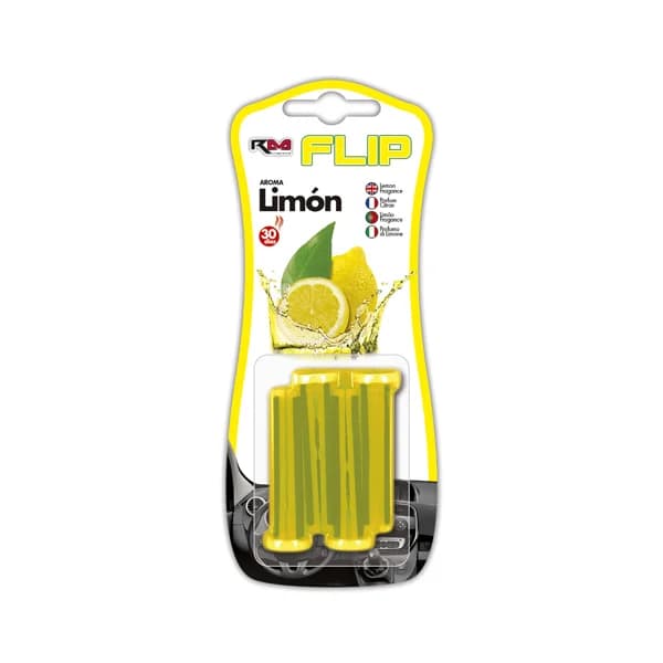 Ambientador de coche para rejilla de ventilación con aroma a limón, ROLMOVIL. - 1 ud - Imagen del producto en Findit