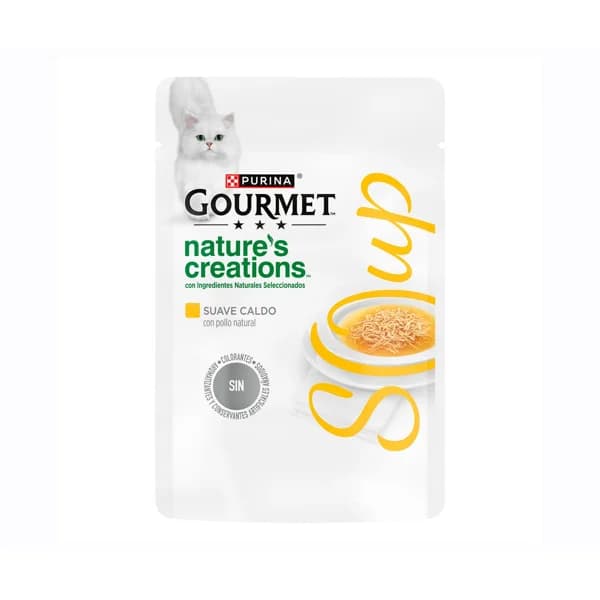GOURMET Caldo con pollo natural para gatos 40 g. - 1 ud - Imagen del producto en Findit