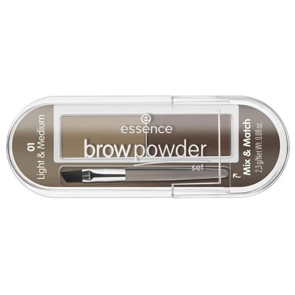 ESSENCE tonos 01 light & medium Set de polvos suaves para cejas, con acabado mate. - 1 ud - Imagen del producto en Findit