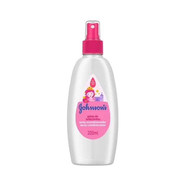 JOHNSON'S Acondicionador en spray para niños, para cabellos más brillantes, suaves y sedosos JOHSON´S Gotas de brillo 200 ml. - 0.2 l - Imagen del producto en Findit