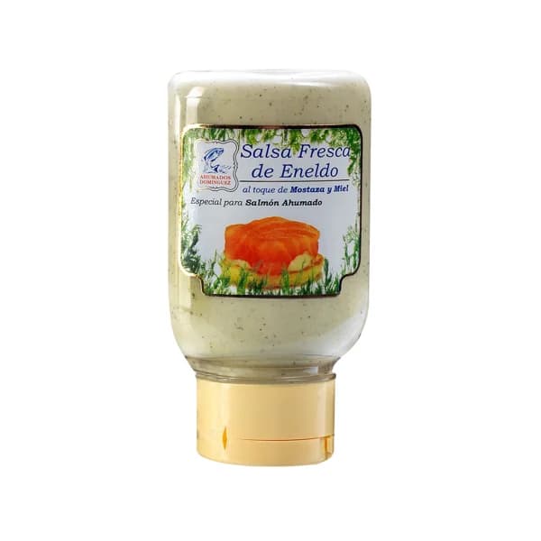AHUMADOS DOMINGUEZ Salsa fresca de eneldo al toque de mostaza y miel AHUMADOS DOMINGUEZ 178 g. - 0.18 kg - Imagen del producto en Findit