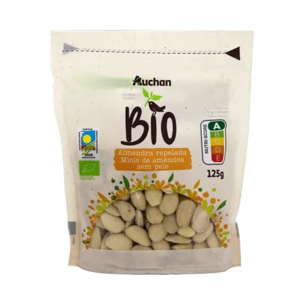 ALCAMPO ECOLÓGICO Almendras crudas repeladas sin piel 125 g. - 0.13 kg - Imagen del producto en Findit
