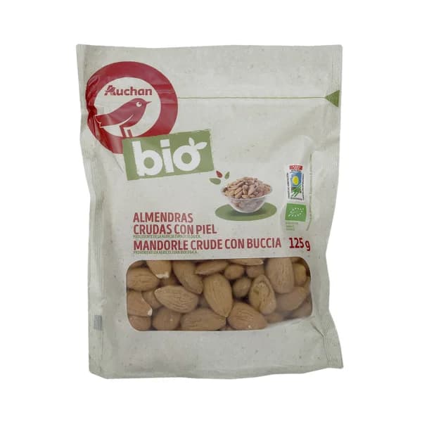 ALCAMPO ECOLÓGICO Almendras crudas con piel 125 g. - 0.12 kg - Imagen del producto en Findit