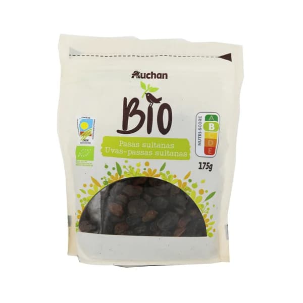 ALCAMPO ECOLÓGICO Uvas pasas sultanas 175 g. - 0.18 kg - Imagen del producto en Findit