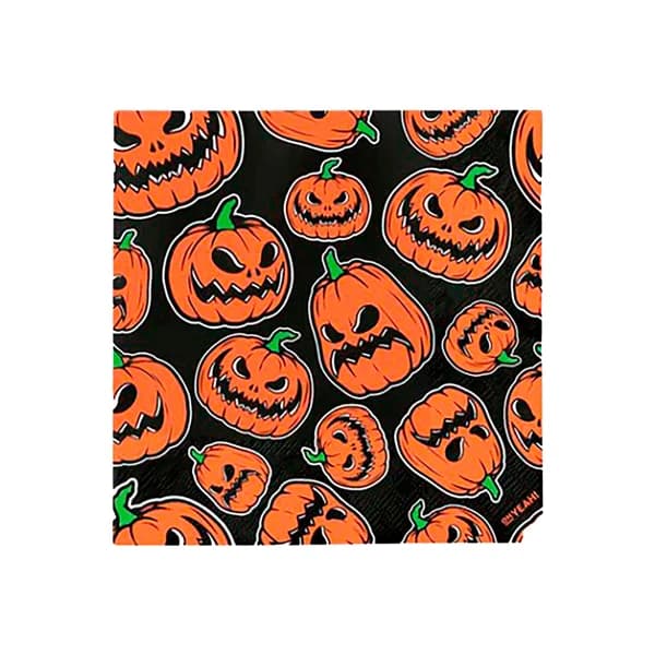 30 Servilletas doble capa de calabazas Halloween, 33x33cm, OH YEAH. - 1 ud - Imagen del producto en Findit
