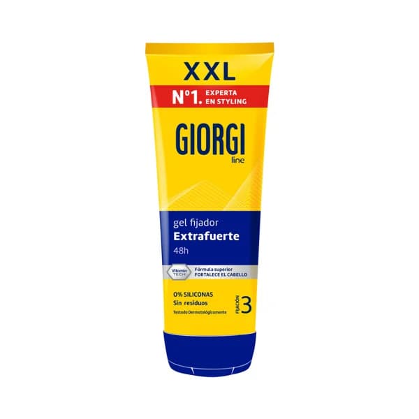GIORGI Gel fijador de cabello (fijación 3) hasta 48 horas GIORGI Extrafuerete 240 ml. - 0.24 l - Imagen del producto en Findit