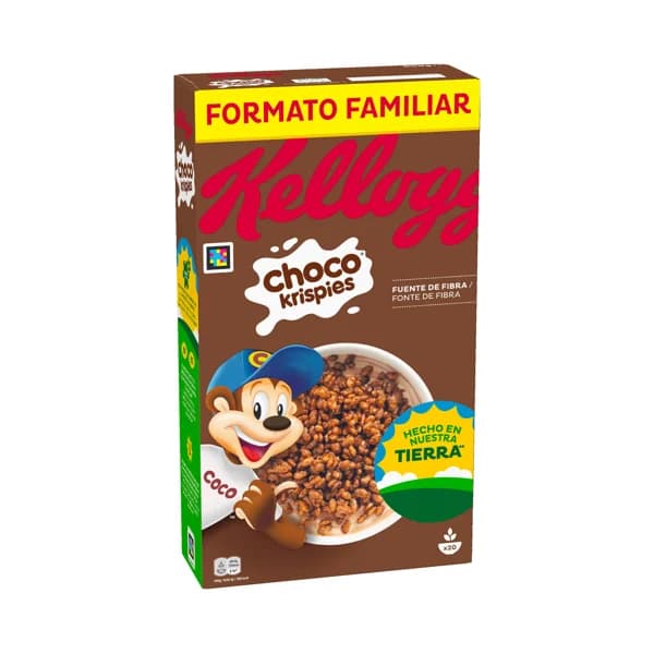 KELLOGG'S Choco Krispies Cereales de arroz tostado con sabor a chocolate 600 g. - 0.6 kg - Imagen del producto en Findit