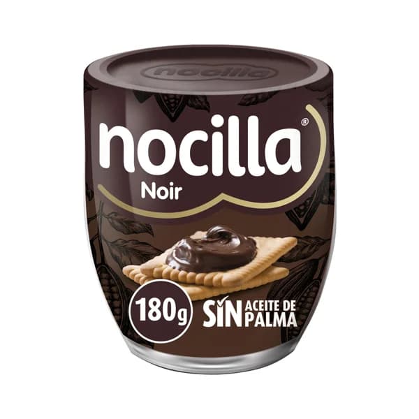 NOCILLA Crema de cacao negro con avellanas 180 g. - 0.18 kg - Imagen del producto en Findit