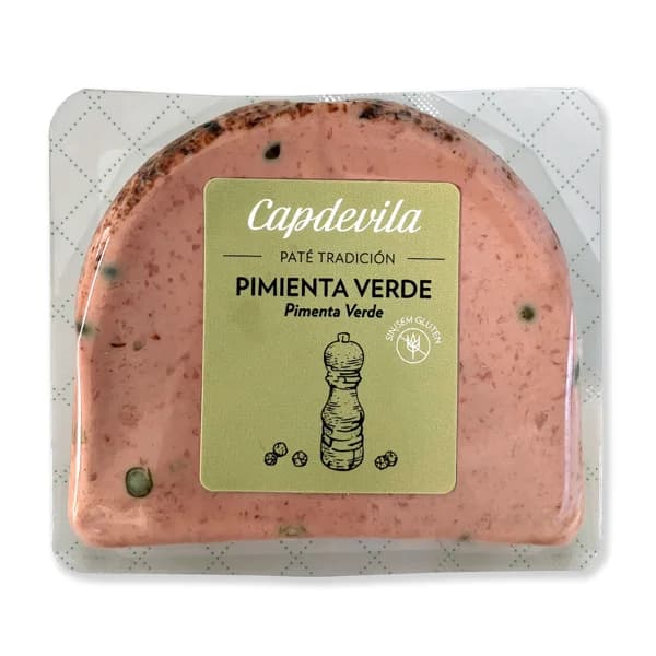 Paté tradiconal a la pimienta verde CAPDEVILLA 100 g. - 0.1 kg - Imagen del producto en Findit