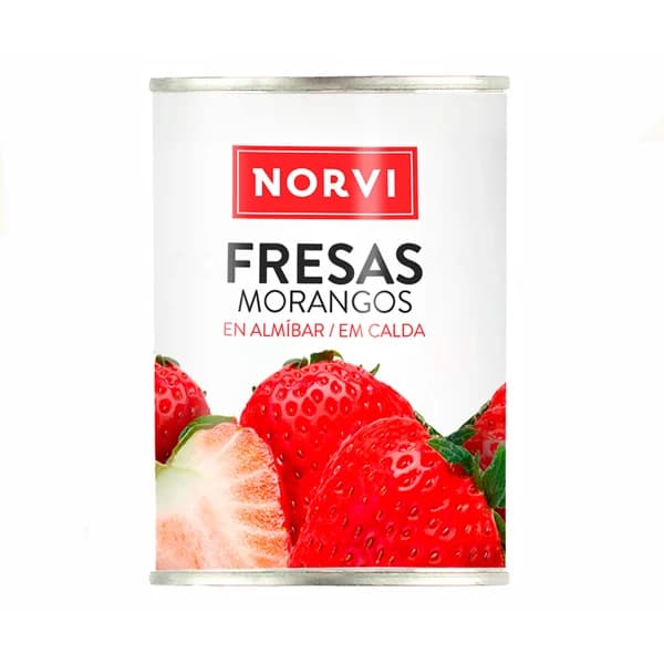NORVI Fresas en almíbar ligero 150 g. - 0.15 kg - Imagen del producto en Findit
